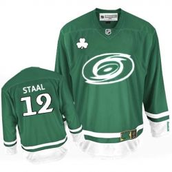 Cheap Eric Staal Hurricanes Jersey #12 Green St Patricks Day From China