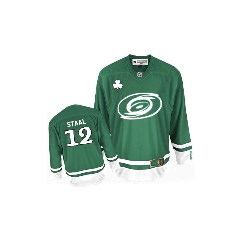 Cheap Eric Staal Hurricanes Jersey #12 Green St Patricks Day From China