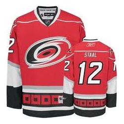 Cheap Eric Staal Hurricanes Jersey #12 Red From China