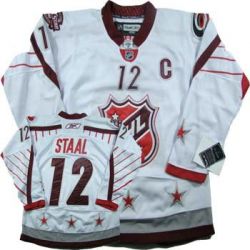 Cheap Eric Staal Hurricanes Jersey #12 White All Star From China