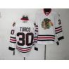 Cheap Marty Turco Blackhawks Jersey #30 White From China