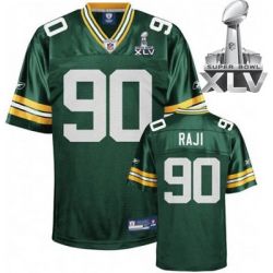 Cheap B J Raji Packers Jersey #90 Green 2011 Super Bowl XLV From China