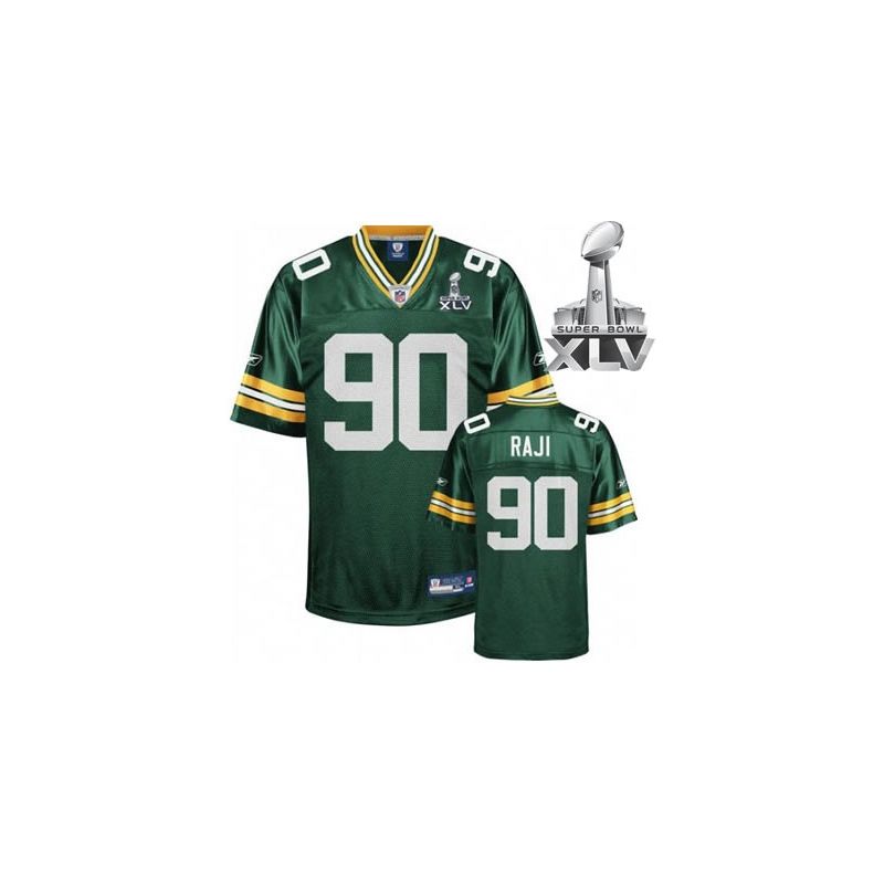 Cheap B J Raji Packers Jersey #90 Green 2011 Super Bowl XLV From China