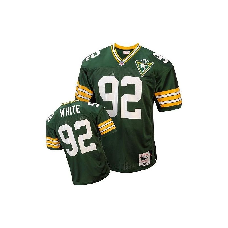 Cheap Reggie White Packers Jersey #92 Green Throwback 75th From China