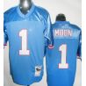 Cheap Warren Moon Oilers Jersey #1 Blue Throwback From China