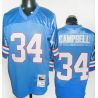 Cheap Earl Campbell Oilers Jersey #34 Blue Throwback From China