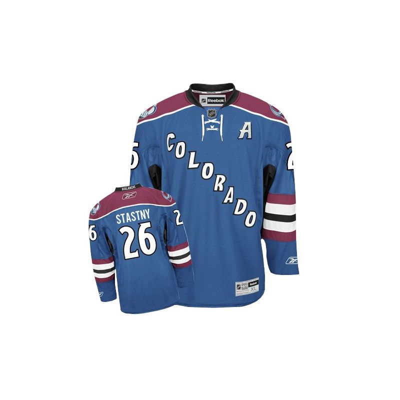 Cheap Paul Stastny Avalanche Jersey #26 Blue 3rd From China