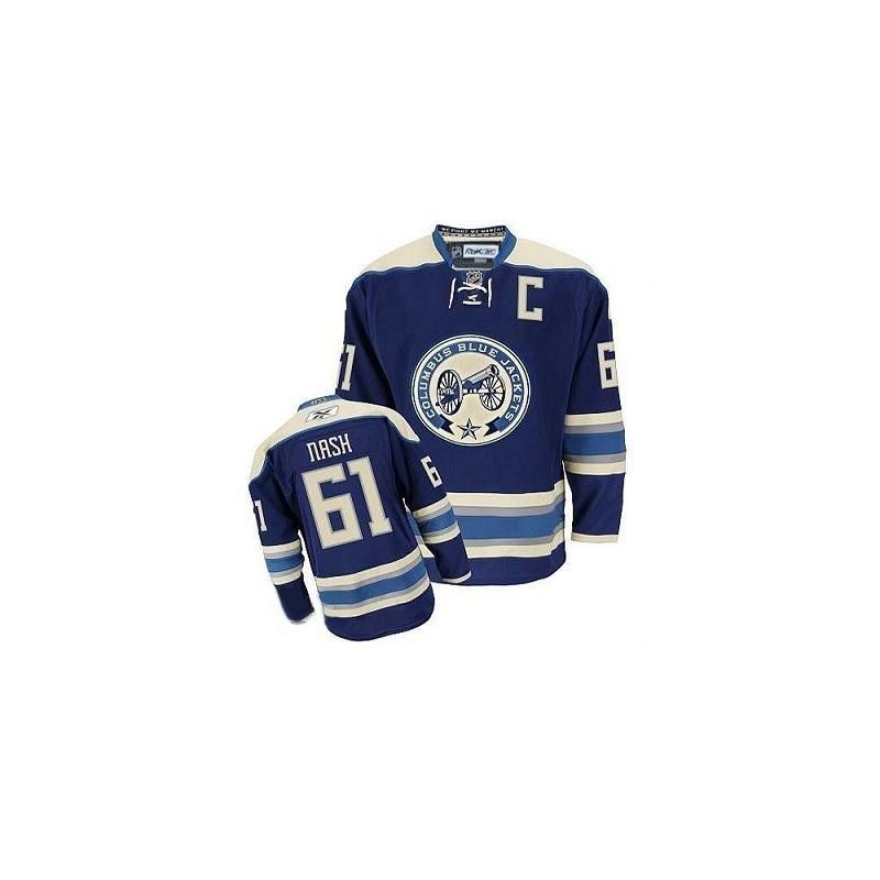 Cheap Rick Nash Blue Jackets Jersey #61 Blue 3rd From China