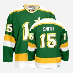 Cheap Bobby Smith Stars Jersey #15 Green Throwback From China