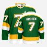 Cheap Neal Broten Stars Jersey #7 Green Throwback From China