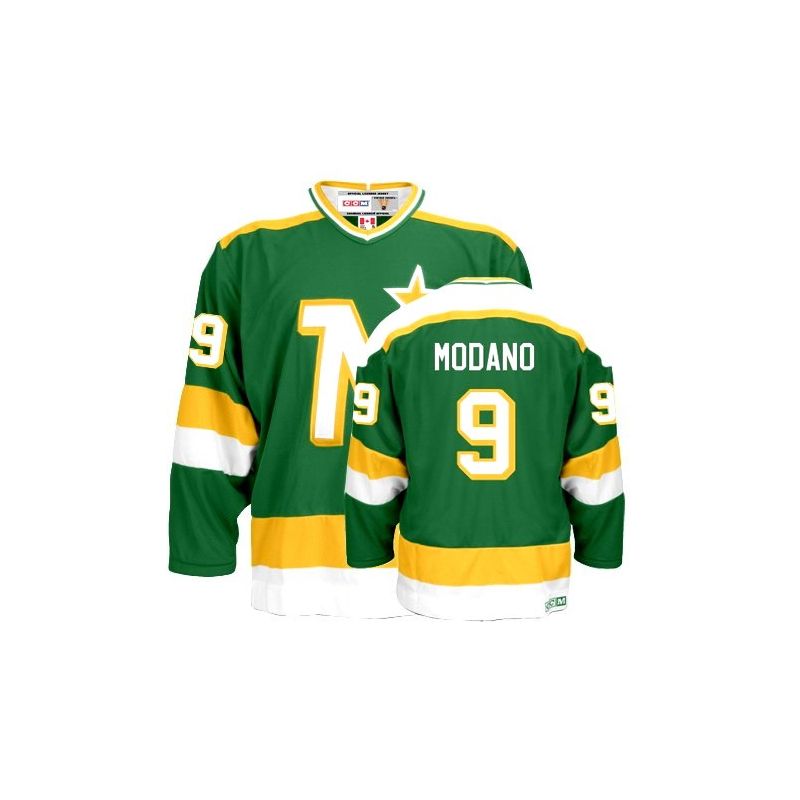 Cheap Mike Modano Stars Jersey #9 Green Throwback From China