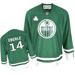 Cheap Jordan Eberle Oilers Jersey #14 St Patricks Day Green From China