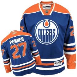 Cheap Dustin Penner Oilers Jersey #27 Blue From China