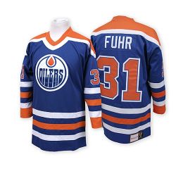 Cheap Grant Fuhr Oilers Jersey #31 Blue From China