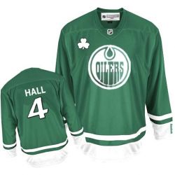 Cheap Taylor Hall Oilers Jersey #4 St Patricks Day Green From China