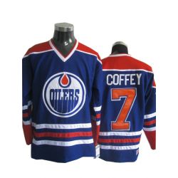 Cheap Paul Coffey Oilers Jersey #7 Blue From China