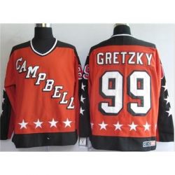 Cheap Wayne Gretzky Oilers Jersey #99 Orange All Star From China