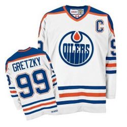 Cheap Wayne Gretzky Oilers Jersey #99 White From China