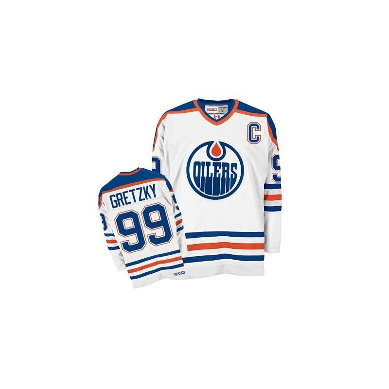 Cheap Wayne Gretzky Oilers Jersey #99 White From China