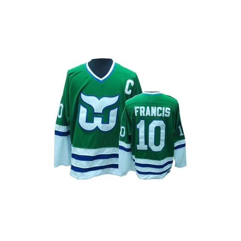 Cheap Ron Francis Whalers Jersey #10 Green Throwback From China