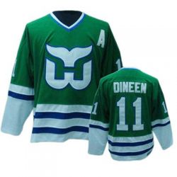 Cheap Kevin Dineen Whalers Jersey #11 Green Throwback From China