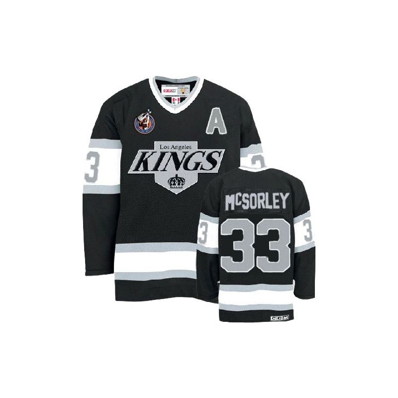 Cheap Martin McSorley Kings Jersey #33 Black Throwback From China