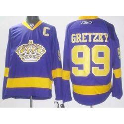 Cheap Wayne Gretzky Kings Jersey #99 Purple From China