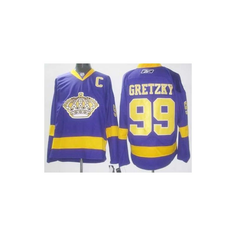 Cheap Wayne Gretzky Kings Jersey #99 Purple From China