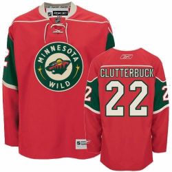 Cheap Cal Clutterbuck Wild Jersey #22 Red From China