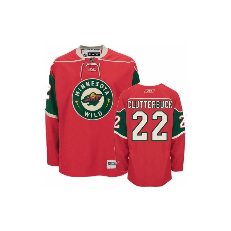 Cheap Cal Clutterbuck Wild Jersey #22 Red From China Cheap Cal Clutterbuck Wild Jersey #22 Red From China