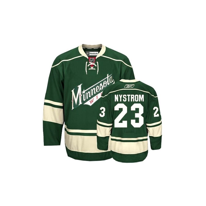 Cheap Eric Nystrom Wild Jersey #23 Green From China