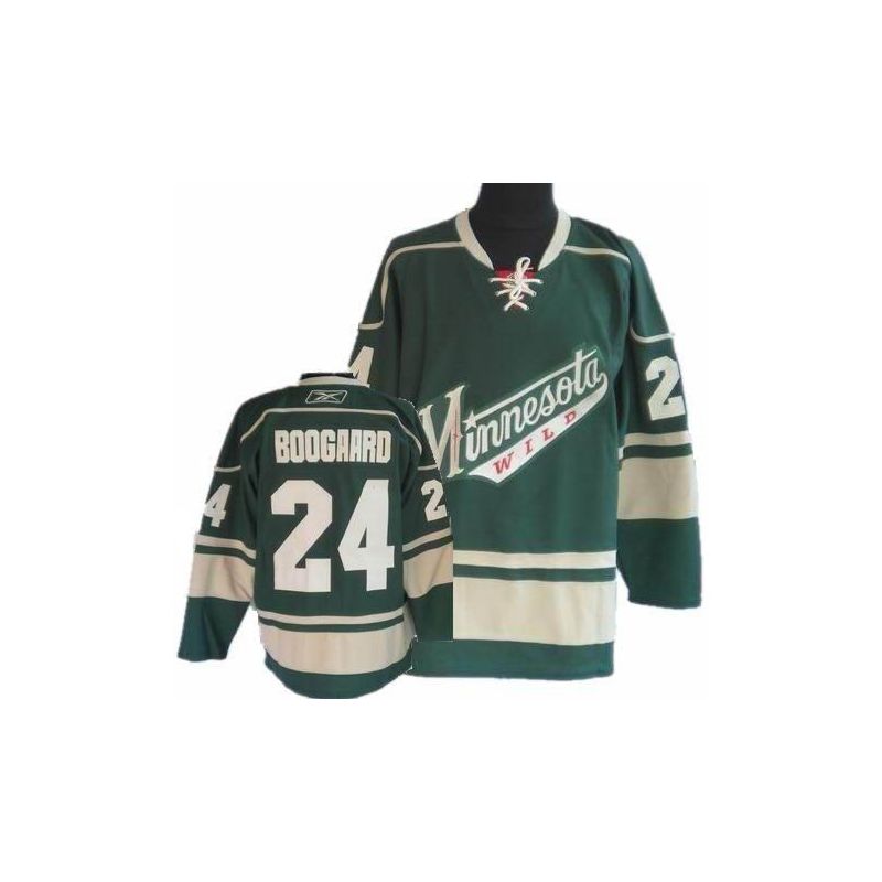 Cheap Derek Boogaard Wild Jersey #24 Green From China