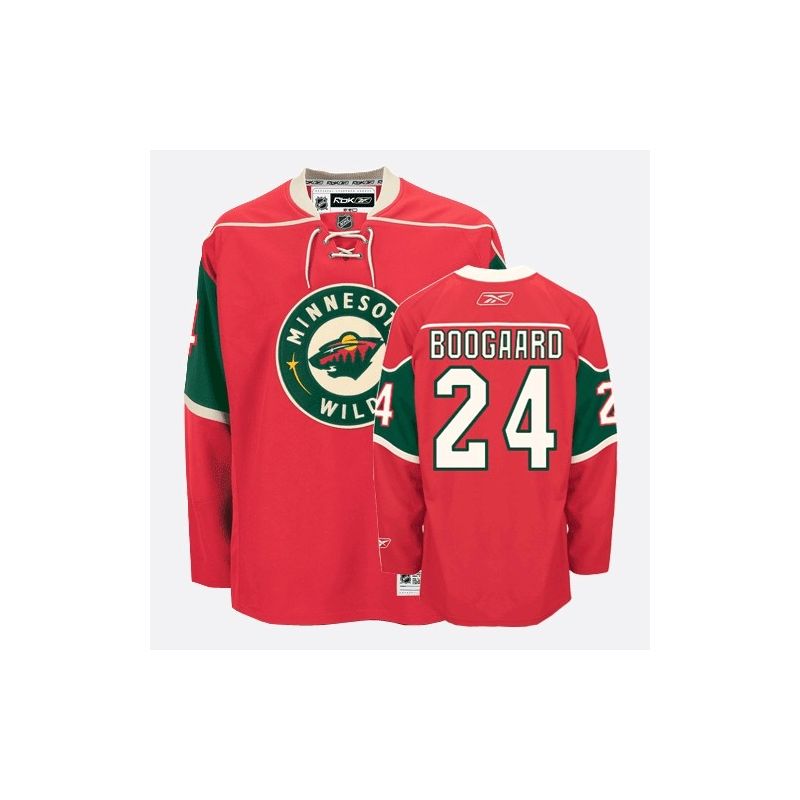 Cheap Derek Boogaard Wild Jersey #24 Red From China