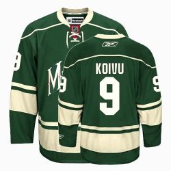 Cheap Mikko Koivu Wild Jersey #9 Green From China