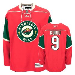 Cheap Mikko Koivu Wild Jersey #9 Red From China