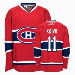 Cheap Saku Koivu Canadiens Jersey #11 Red From China