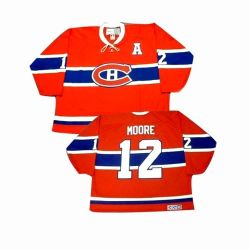 Cheap Dominic Moore Canadiens Jersey #12 Red Throwback From China