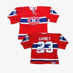 Cheap Bob Gainey Canadiens Jersey #23 Red CH Throwback From China