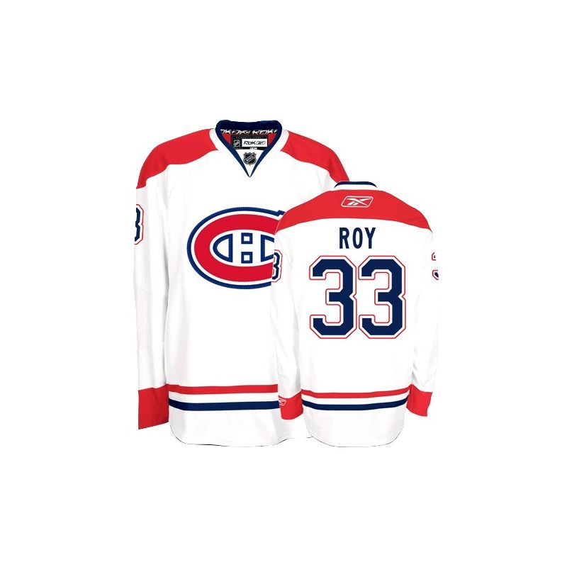 Cheap Patrick Roy Canadiens Jersey #33 White Road From China