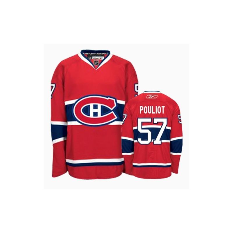 Cheap Benoit Pouliot Canadiens Jersey #57 Red From China