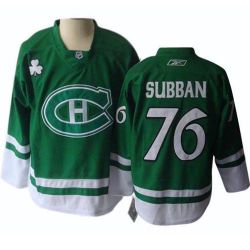 Cheap PK Subban Canadiens Jersey #76 Green St Patricks Day From China