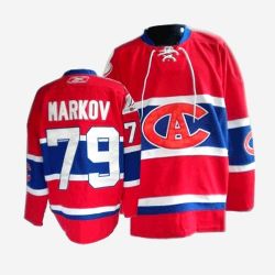 Cheap Andrei Markov Canadiens Jersey #79 Red CA From China