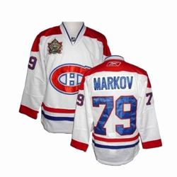 Cheap Andrei Markov Canadiens Jersey #79 White Heritage Classic From China