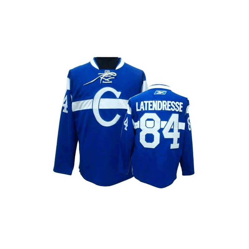 Cheap Guillaume Latendresse Canadiens Jersey #84 Blue From China