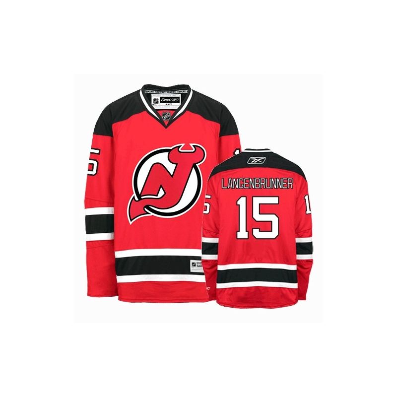 Cheap Jamie Langenbrunner Devils Jersey #15 Red From China