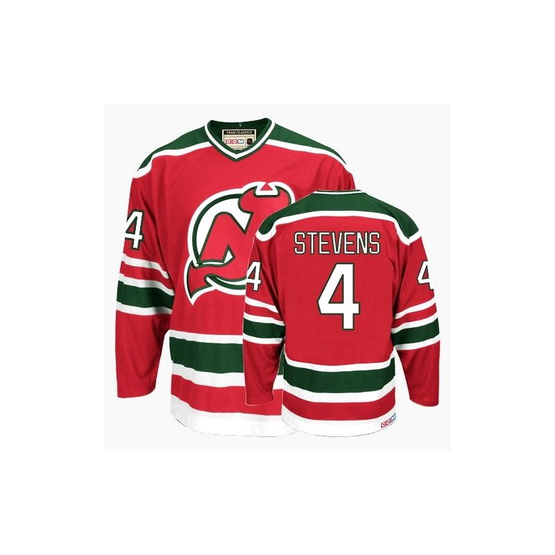 Cheap Scott Stevens Devils Jersey #4 Red Throwback From China