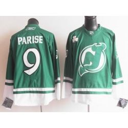 Cheap Zach Parise Devils Jersey #9 Green St Patricks Day From China