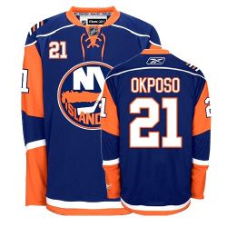 Cheap Kyle Okposo Islanders Jersey #21 Dark Blue From China