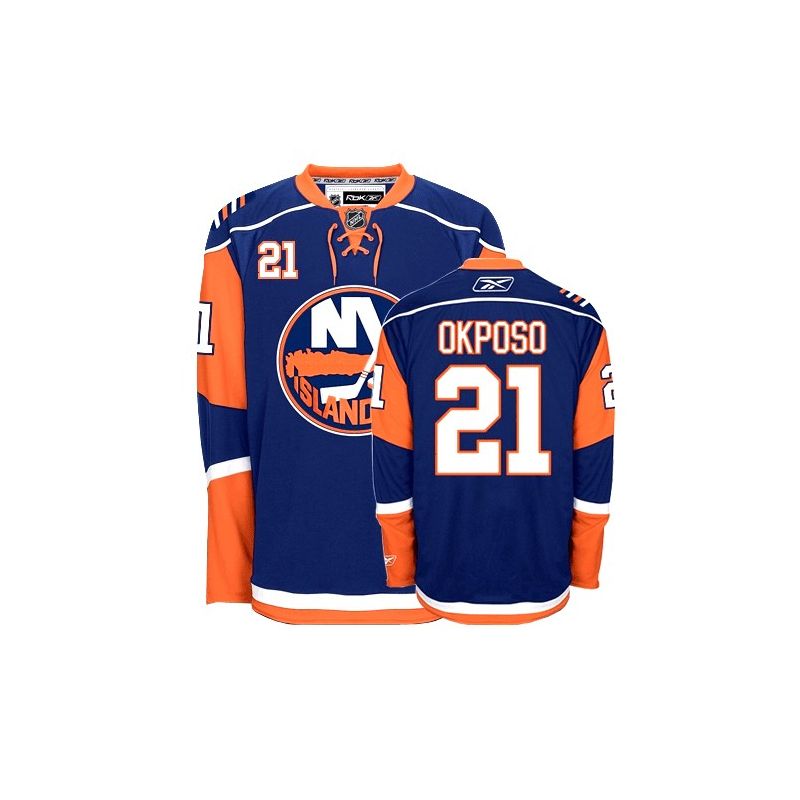 Cheap Kyle Okposo Islanders Jersey #21 Dark Blue From China