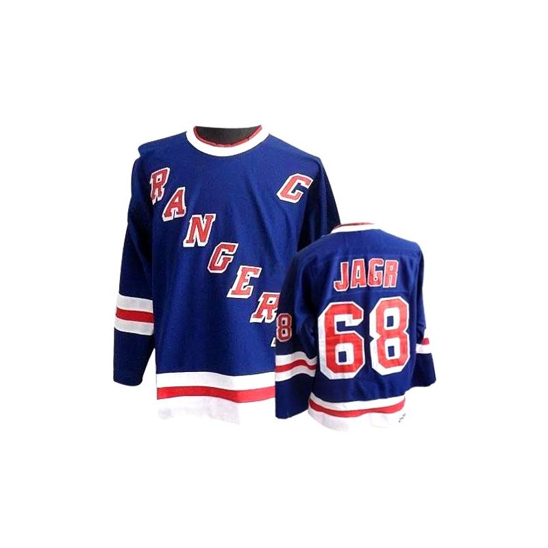 Cheap Jaromir Jagr Rangers Jersey #68 Blue Throwback From China